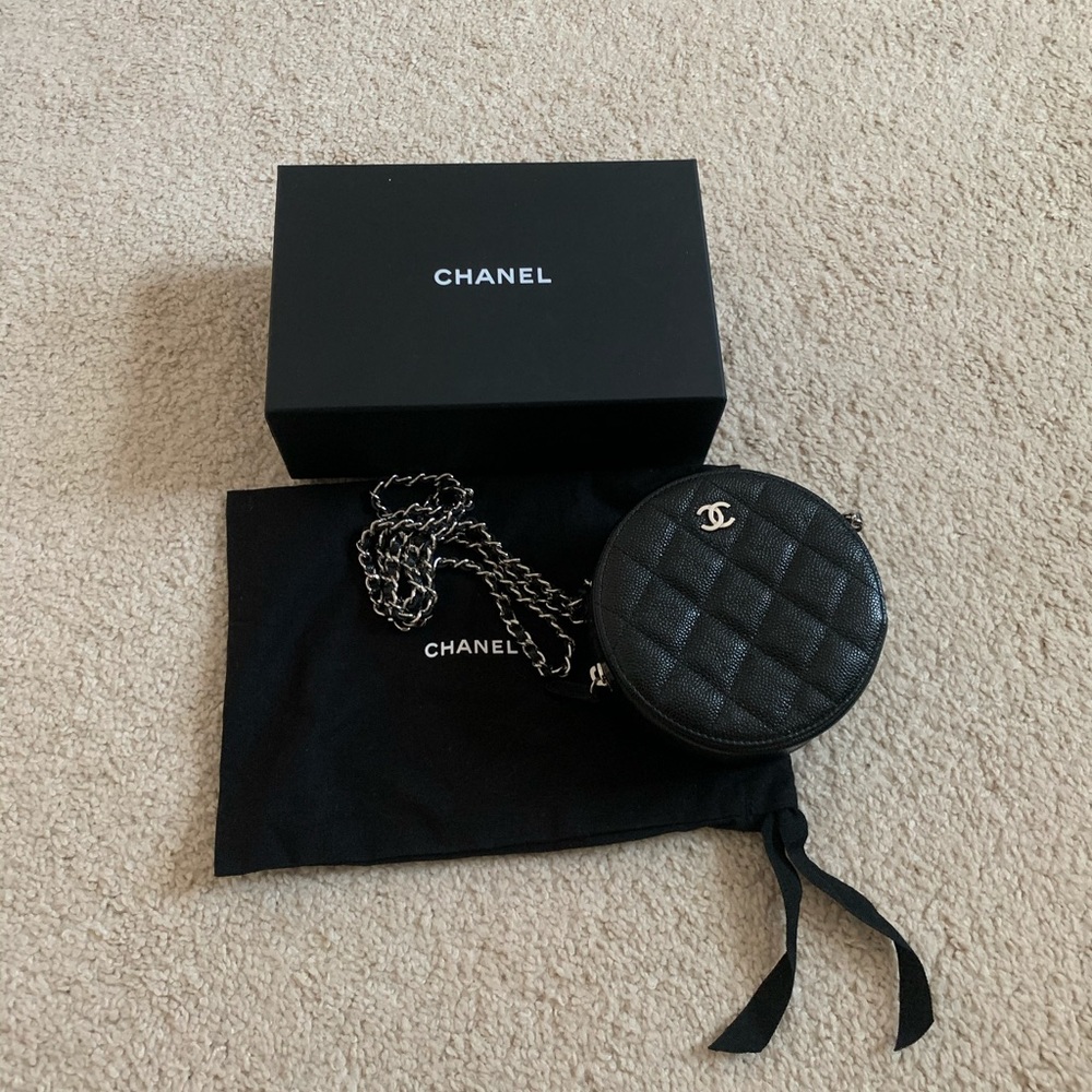 **SOLD** Chanel round clutch